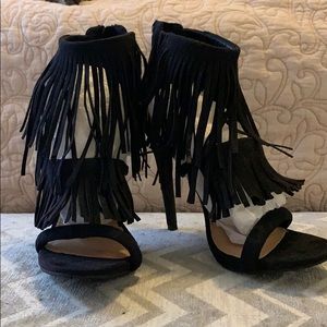 Black High Heel Sandal